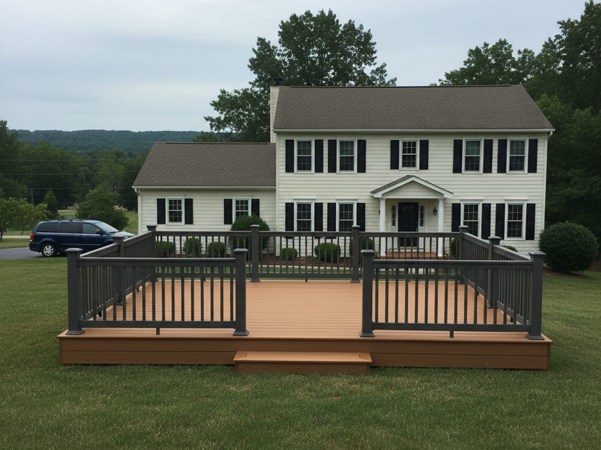 Multi-Level Deck Construction completed by Absolute Deck Solutions in Millington, TN
