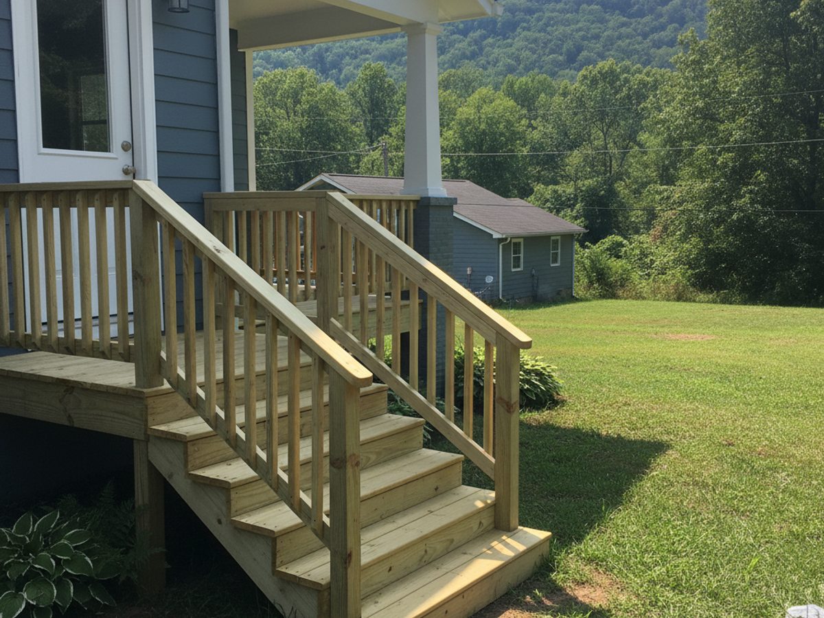 Deck Installation completed by Absolute Deck Solutions in Lakeland, TN